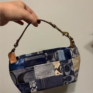 Coach Denim Patchwork Mini Purse